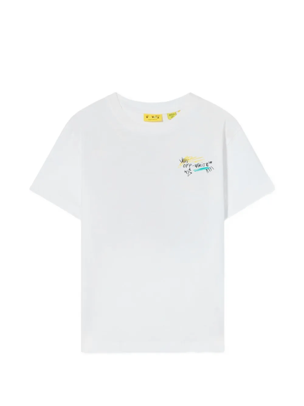 Off-White Kids 애로우 스크리블 티셔츠 | 화이트 | Image 1