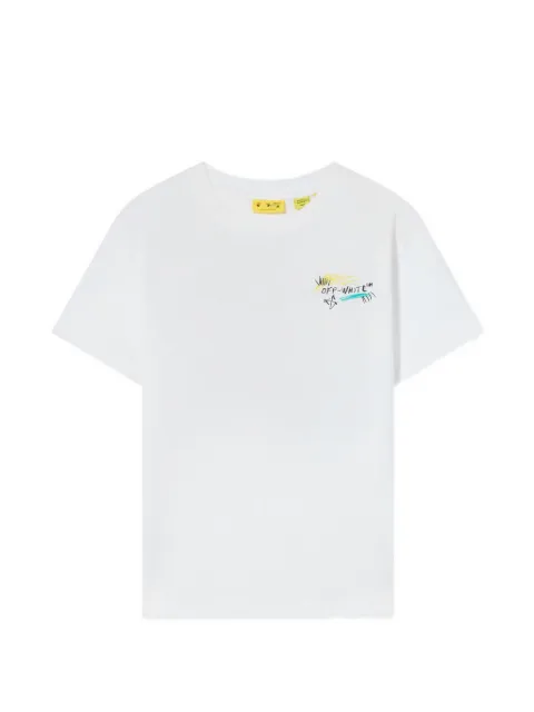 Off-White Kids 애로우 스크리블 티셔츠