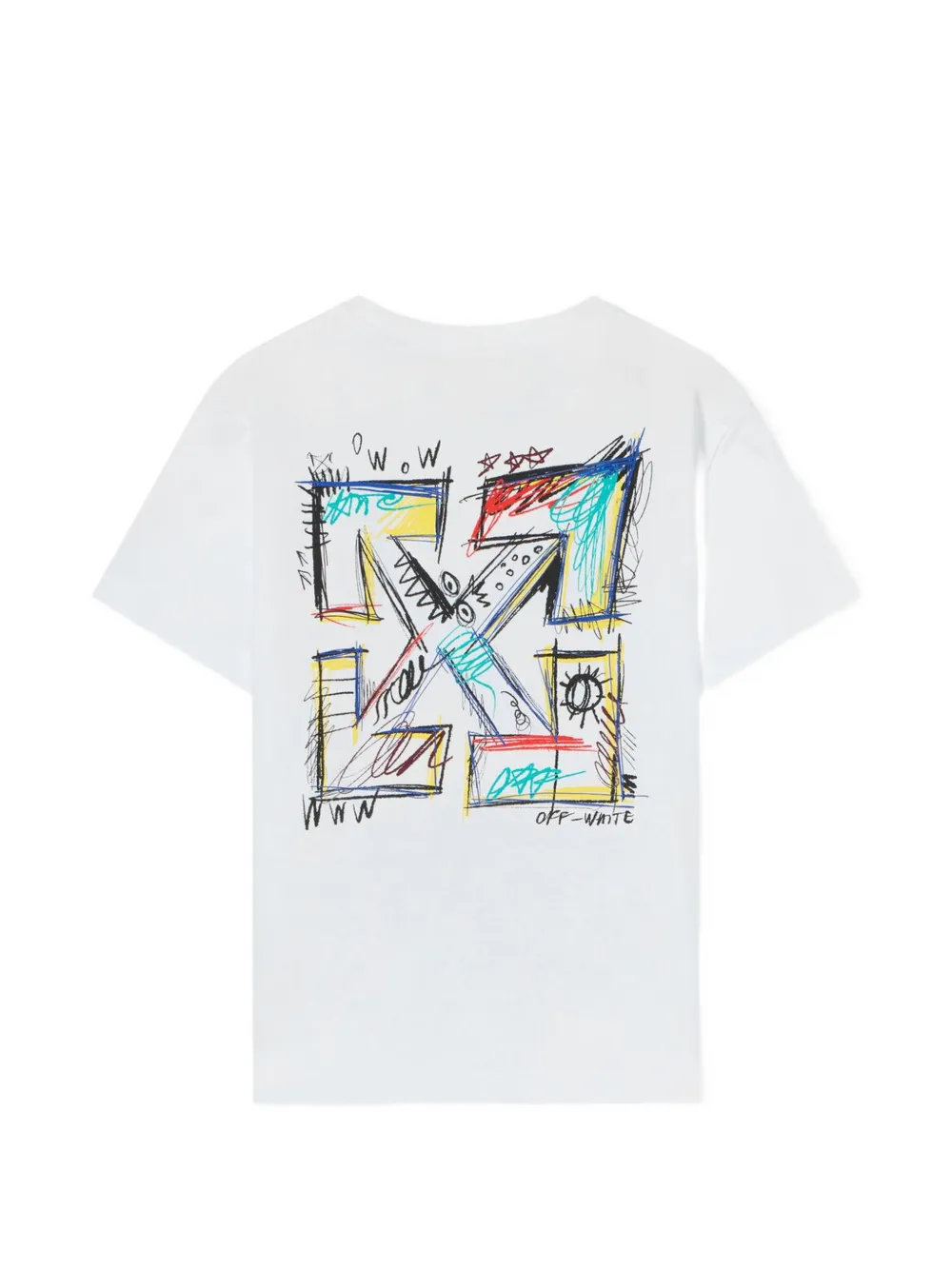 Off-White Kids T-shirt met pijlprint Wit