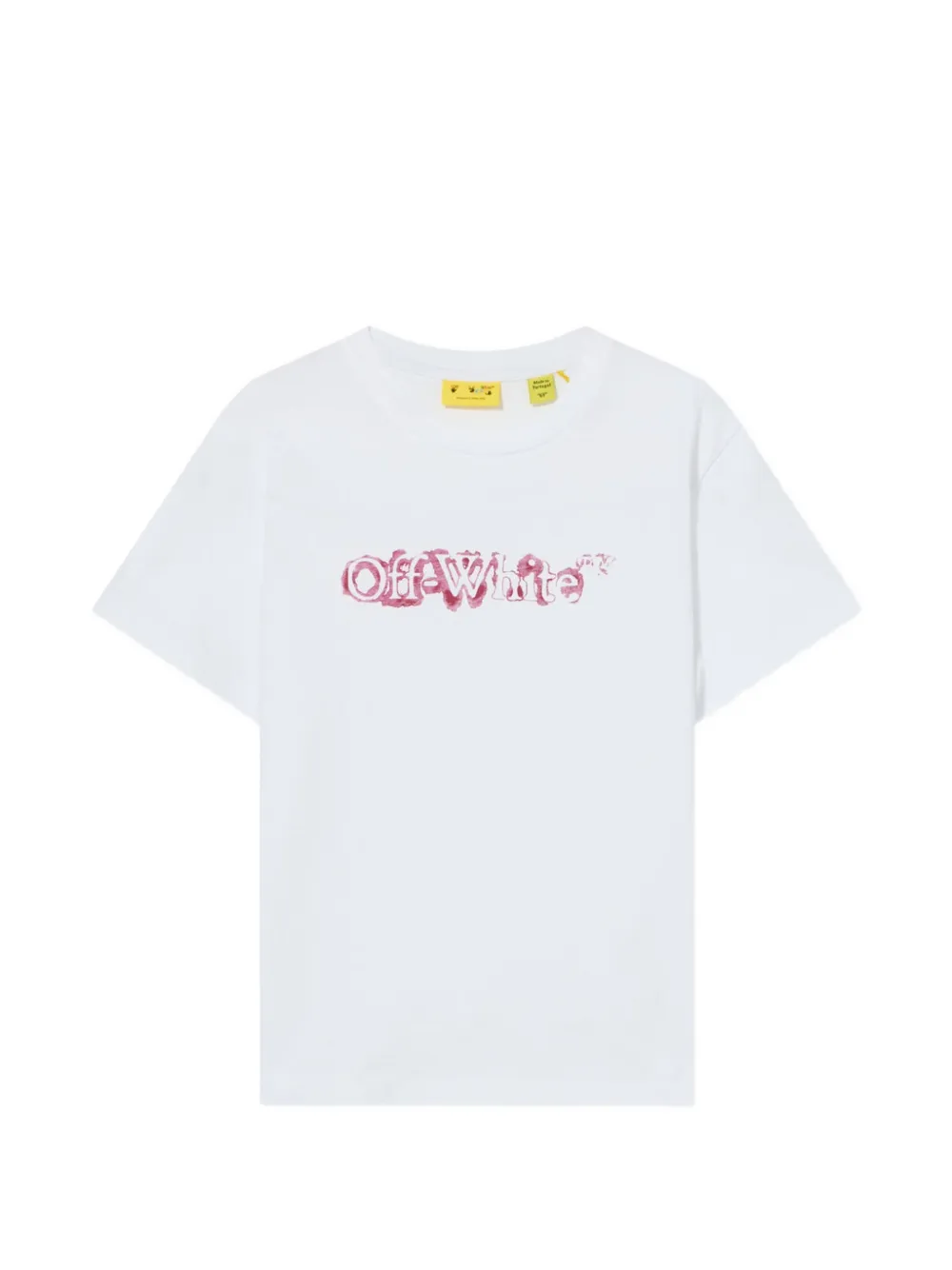 Off-White Kids Big Bookish cotton T-shirt - Bianco