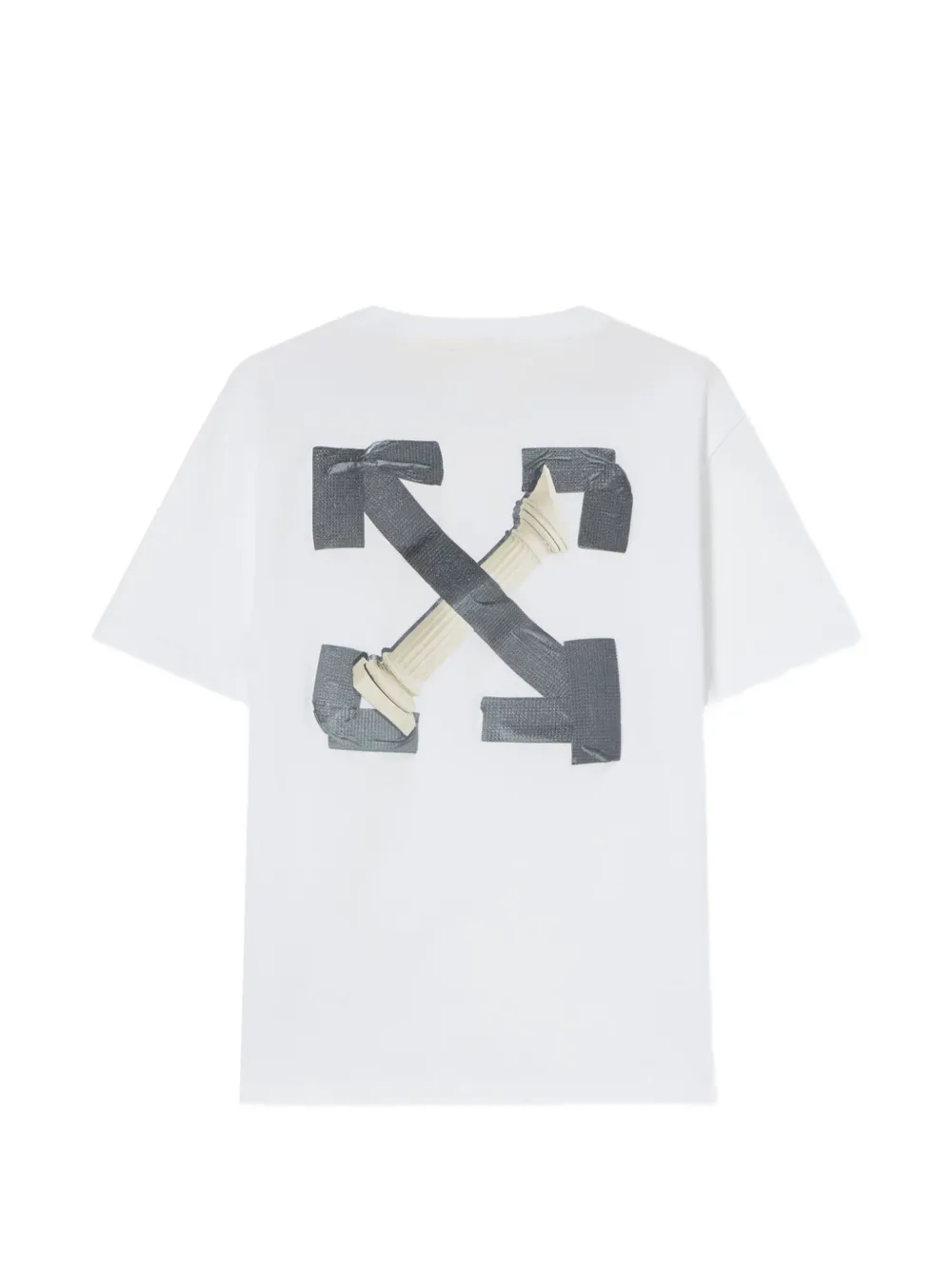 Off-White Kids Arrows Tape cotton T-shirt Wit