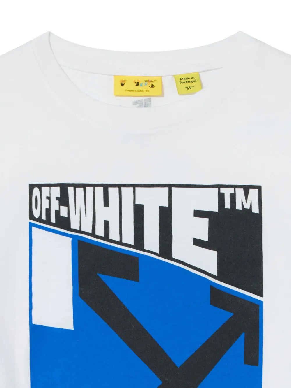 Off-White Kids T-shirt met pijlprint Wit