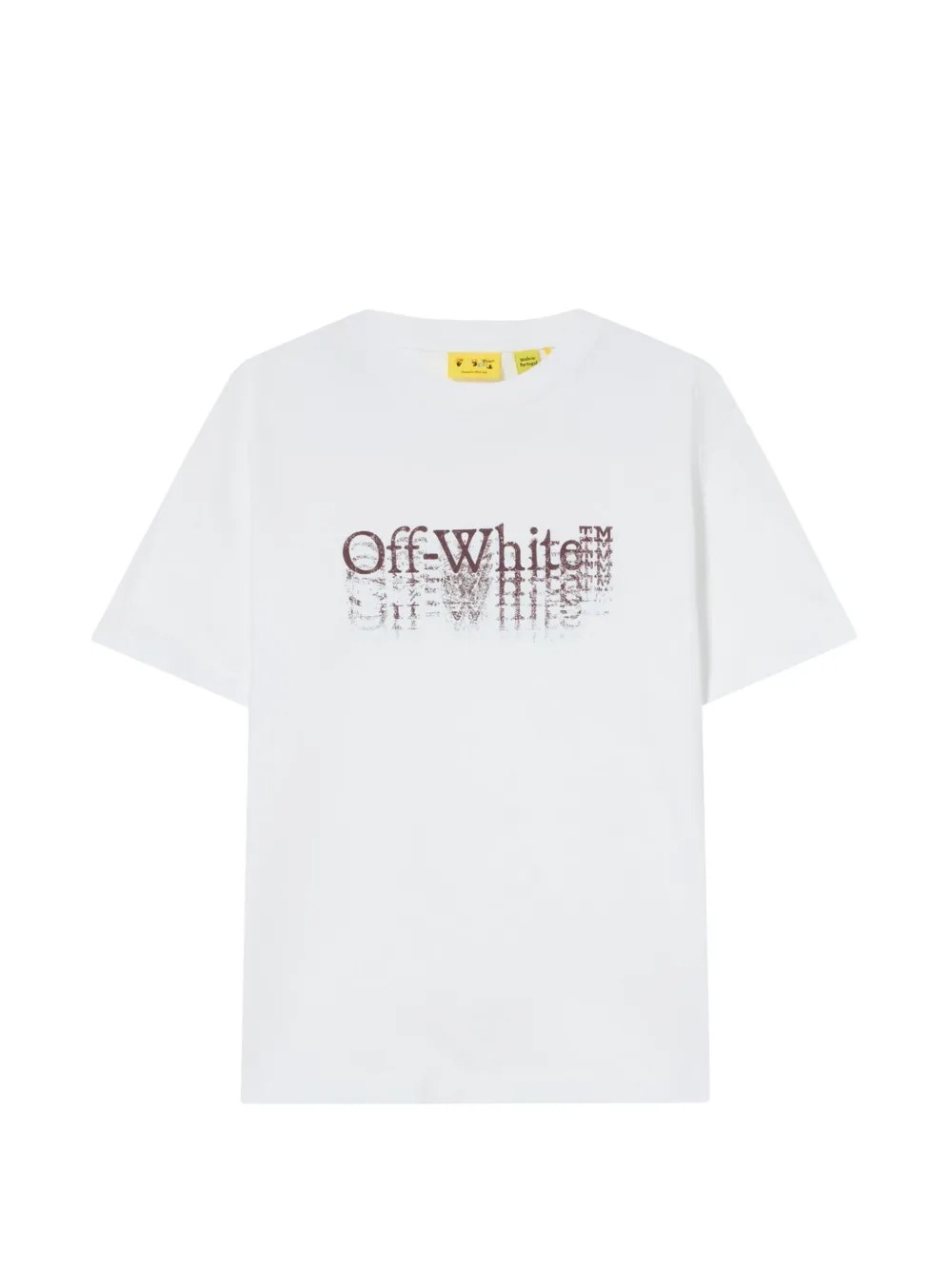 Off-White Kids 빅 부키시 스탬프 코튼 티셔츠 | 화이트 | Image 1