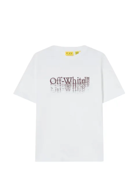 Off-White Kids Big Bookish Stamp cotton T-shirt