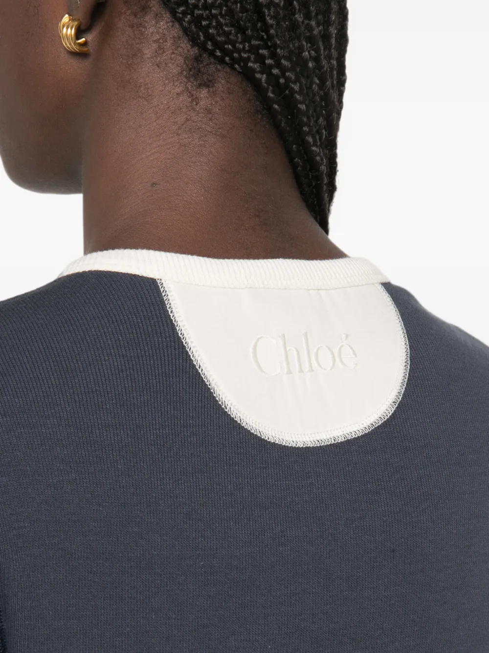 Chloé Blouse met knopen Blauw