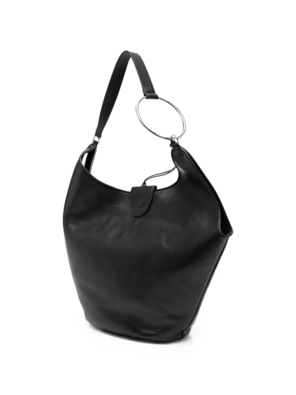 DONDUP Shopper met ringdetail Zwart