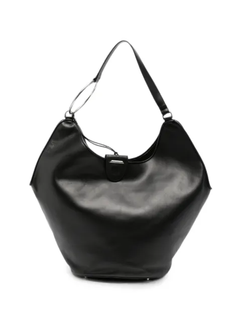 DONDUP bolsa de hombro de piel con asa de aro