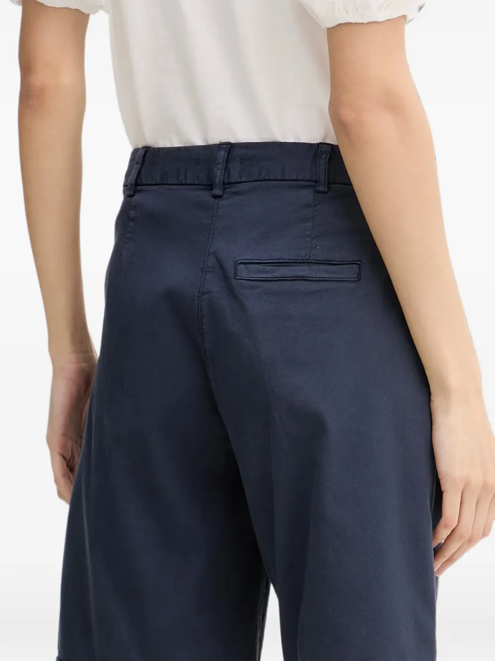 Benetton Shorts met omgeslagen pijpen Blauw