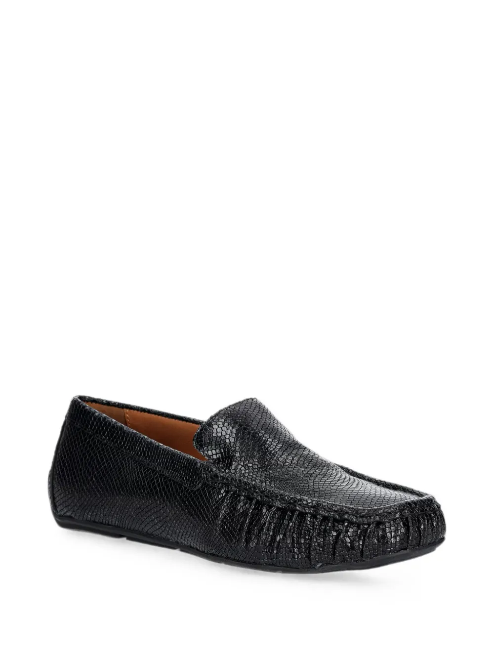 VAGABOND Mika snake-effect loafers Zwart
