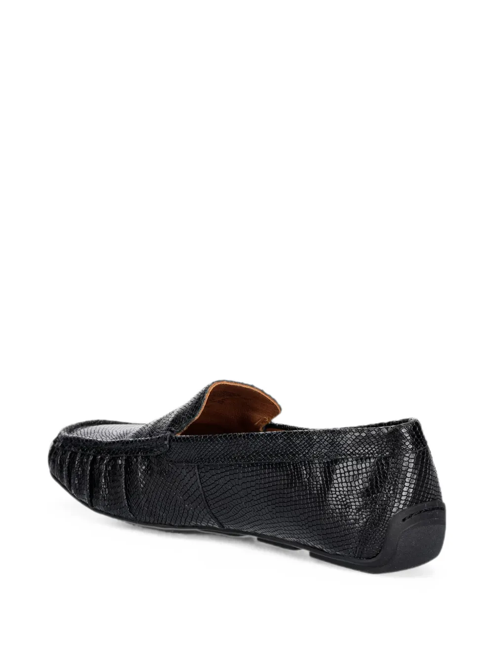 VAGABOND Mika snake-effect loafers Zwart