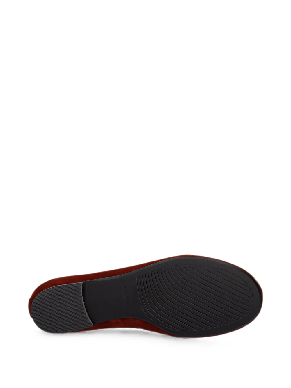 VAGABOND Aleya suede almond-toe ballet flats Rood