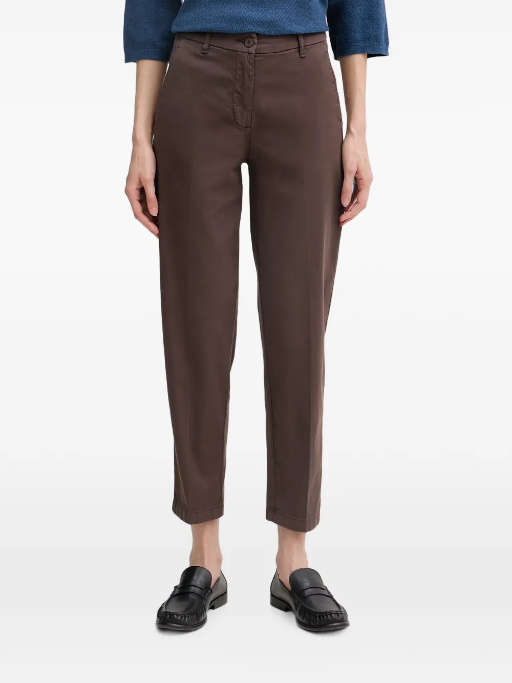Benetton Cropped broek Bruin