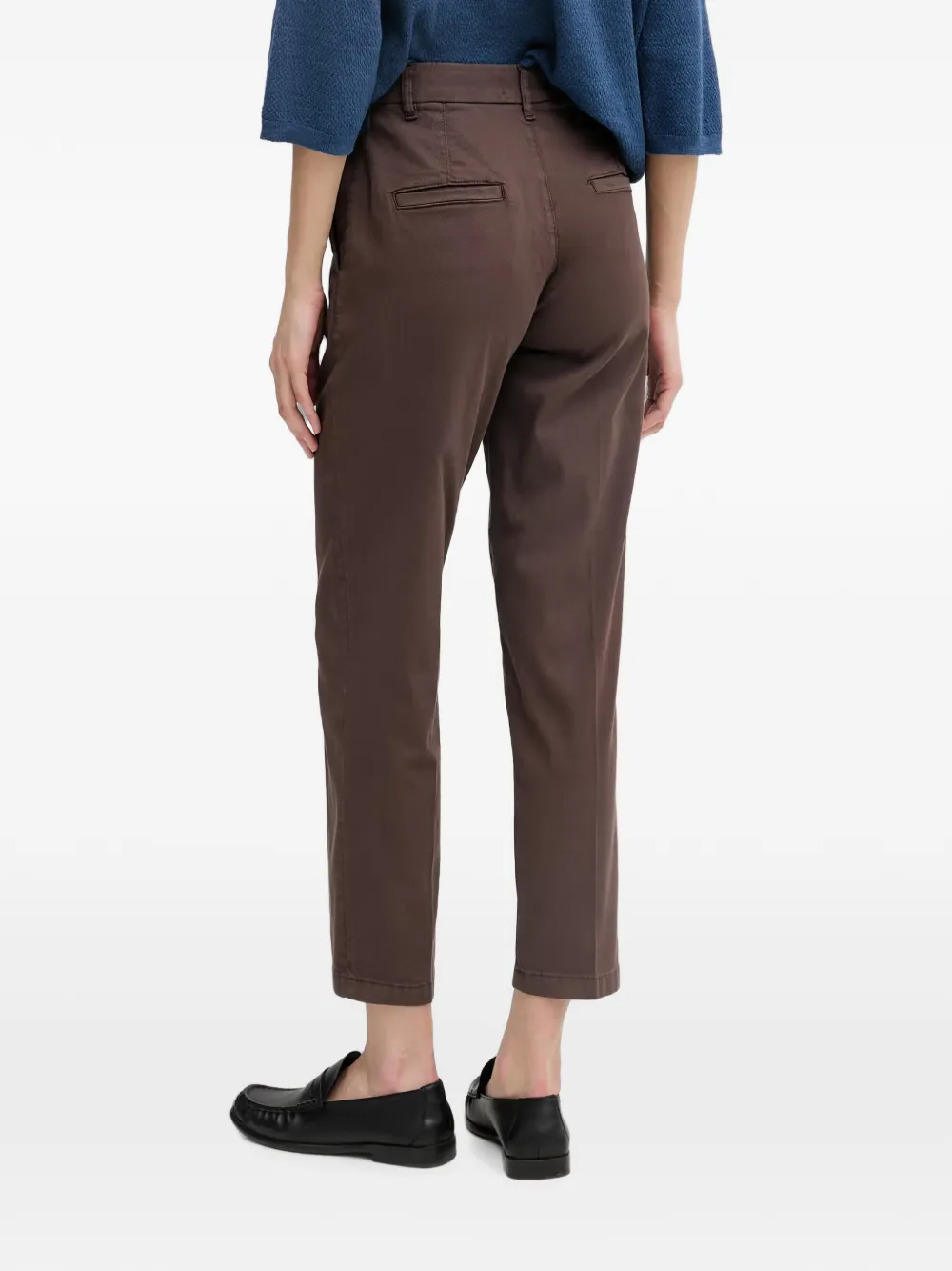 Benetton Cropped broek Bruin