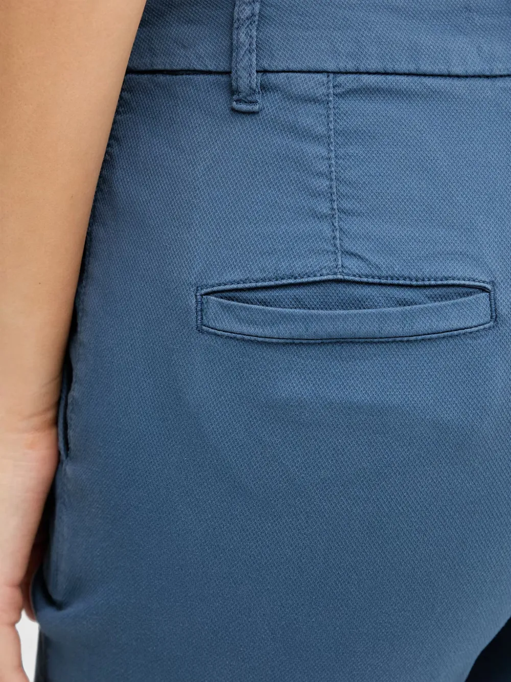 Benetton Cropped broek Blauw