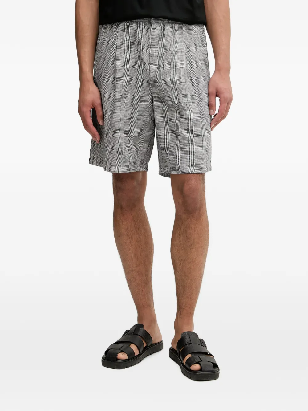 Benetton pleated bermuda shorts | Grey | Image 1