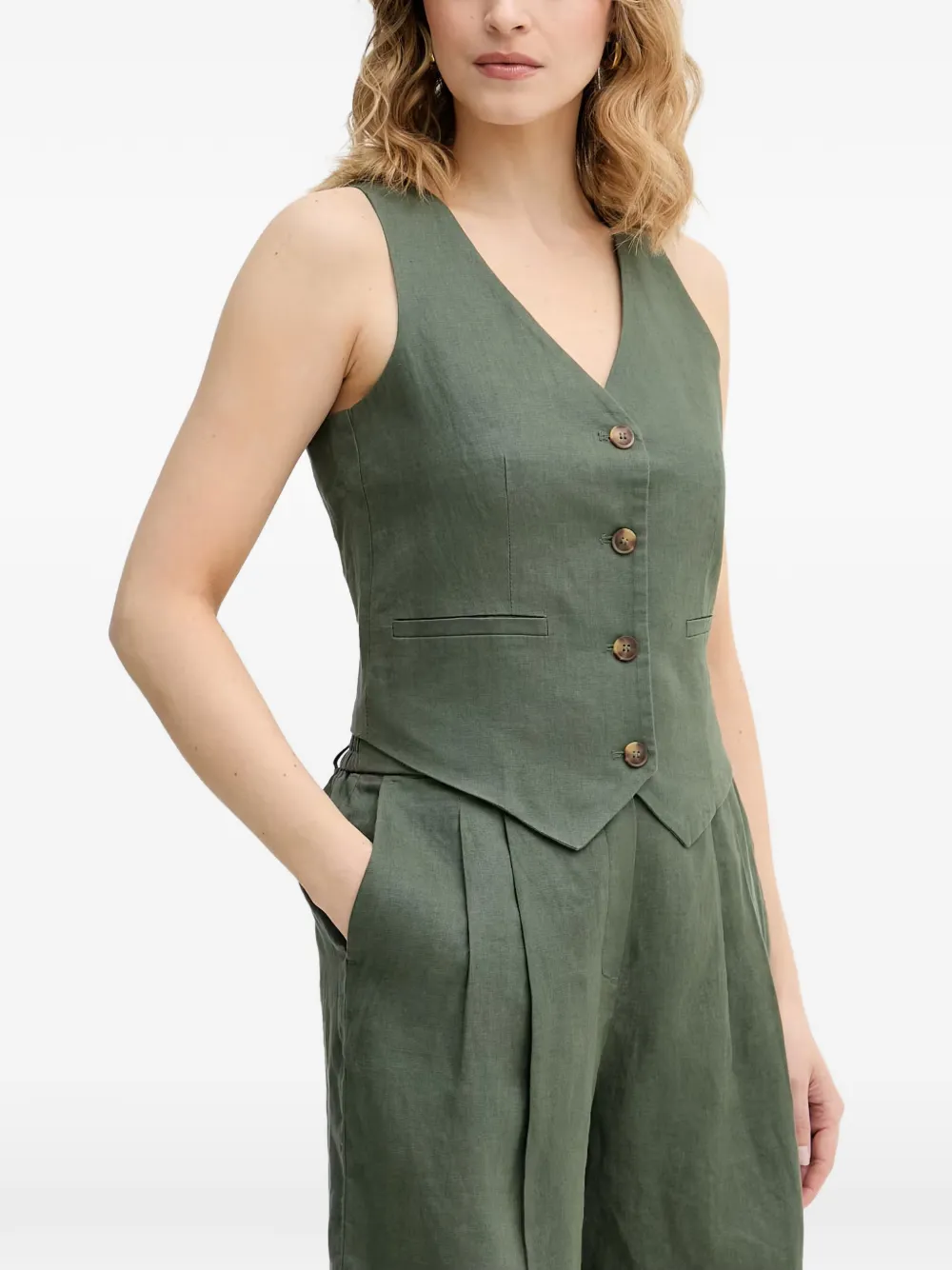 Benetton button-up waistcoat