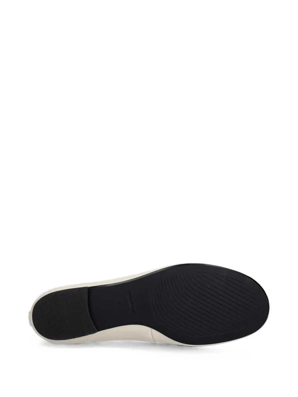 VAGABOND Aleya round-toe leather ballet flats Beige