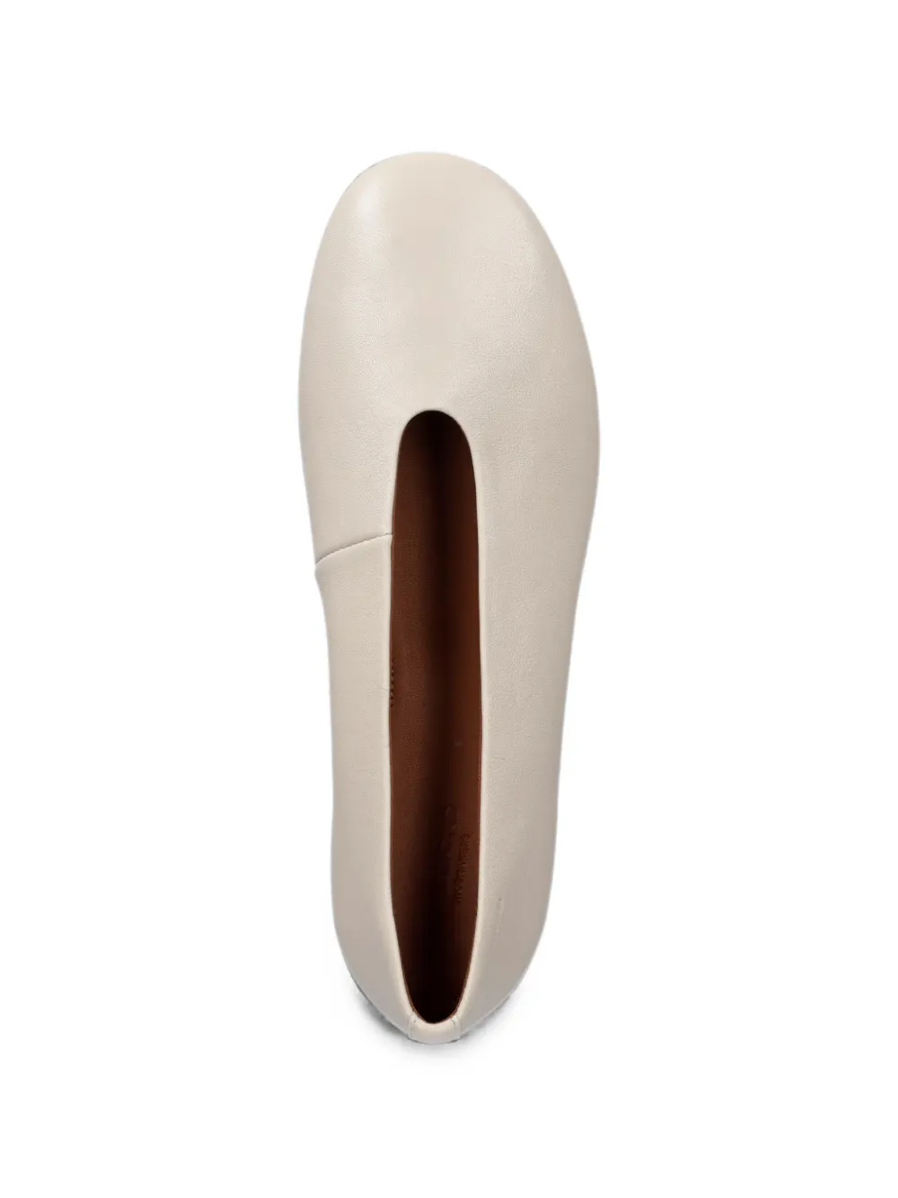 VAGABOND Aleya round-toe leather ballet flats Beige