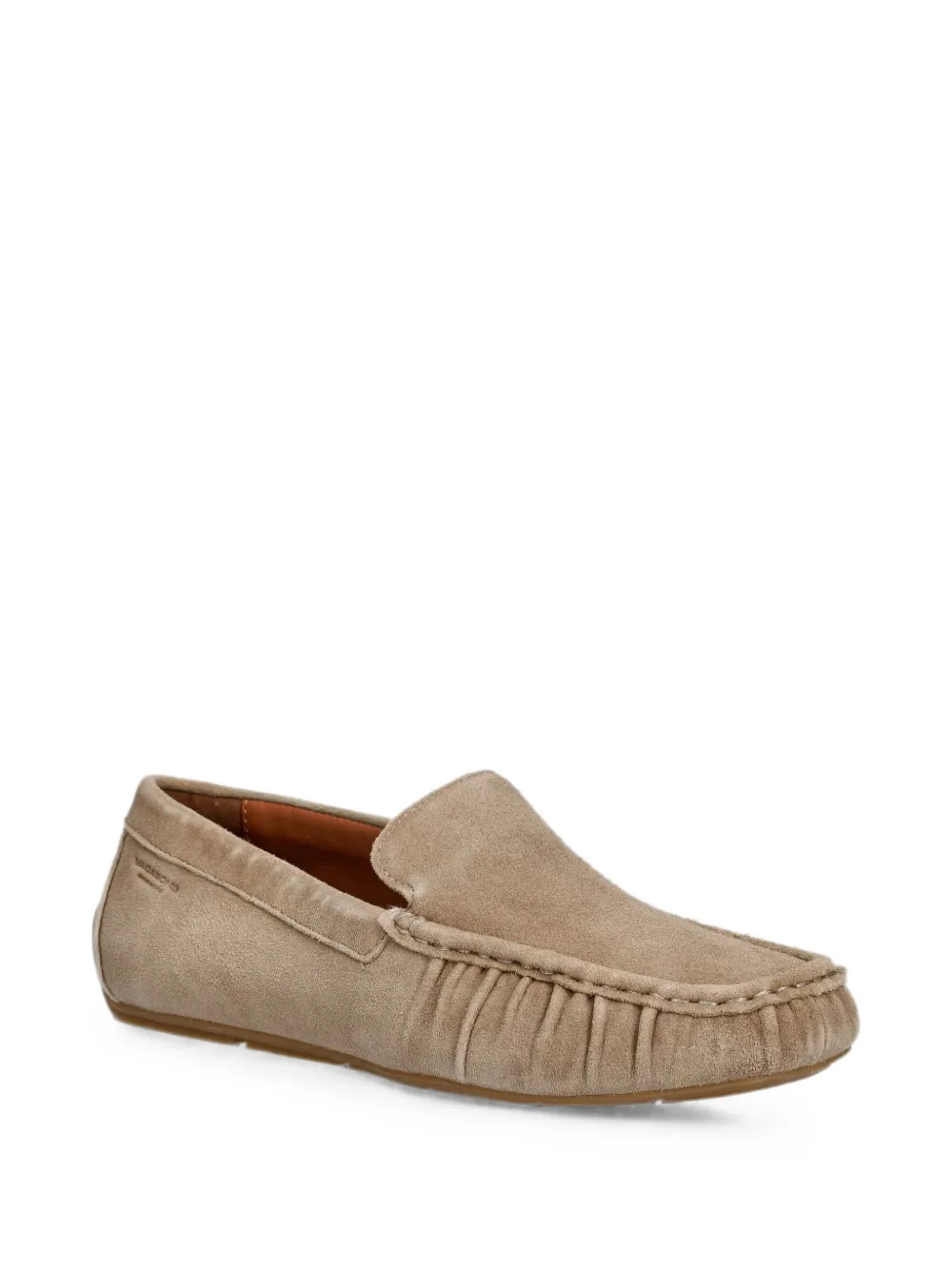 VAGABOND Mika ruched slip-on loafers Beige