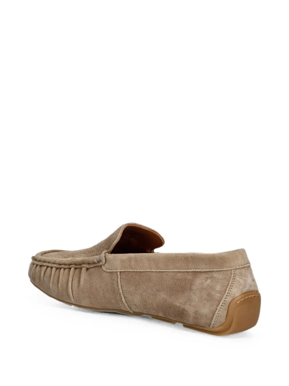 VAGABOND Mika ruched slip-on loafers Beige