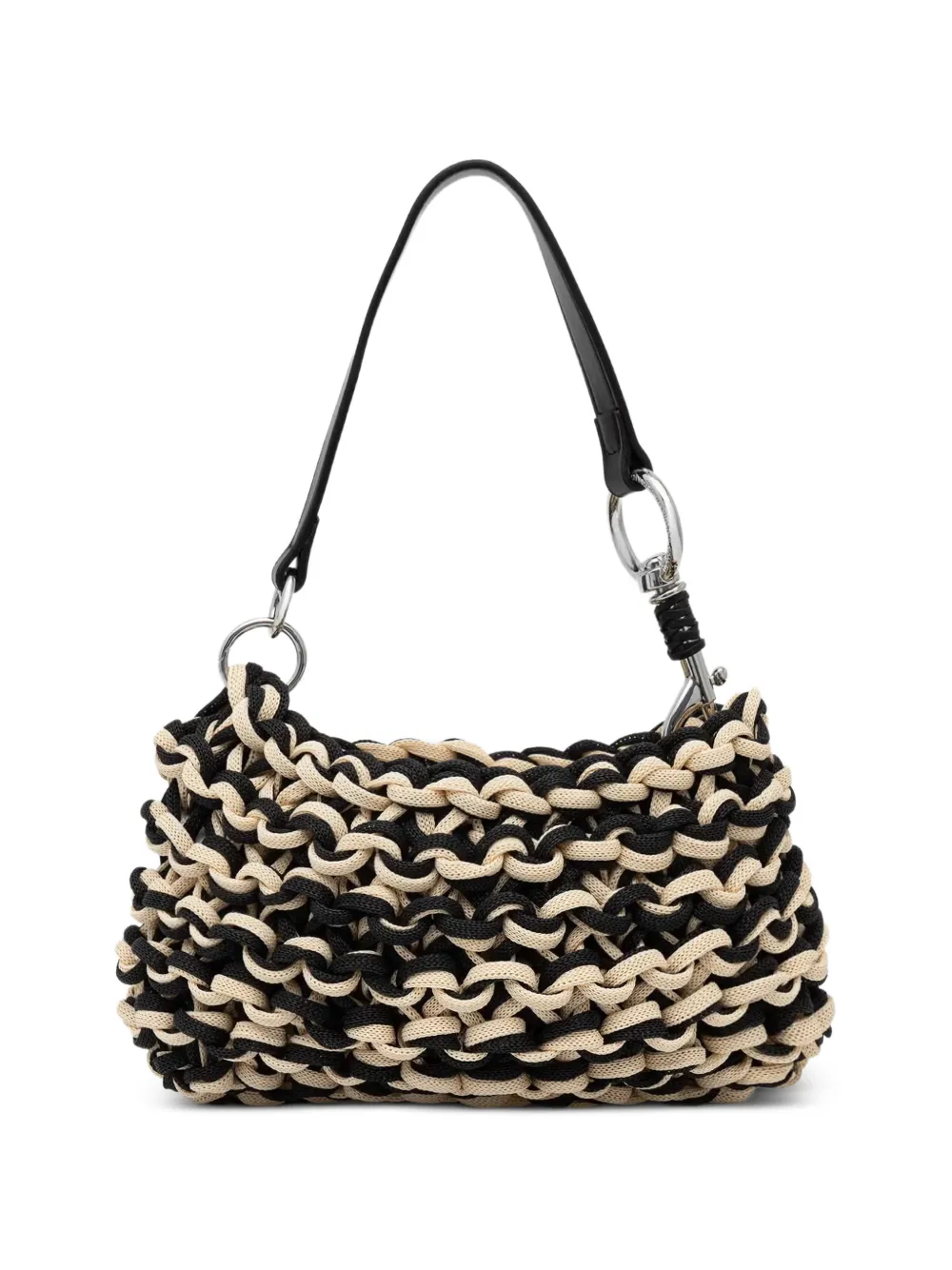 Benetton woven-design tote bag