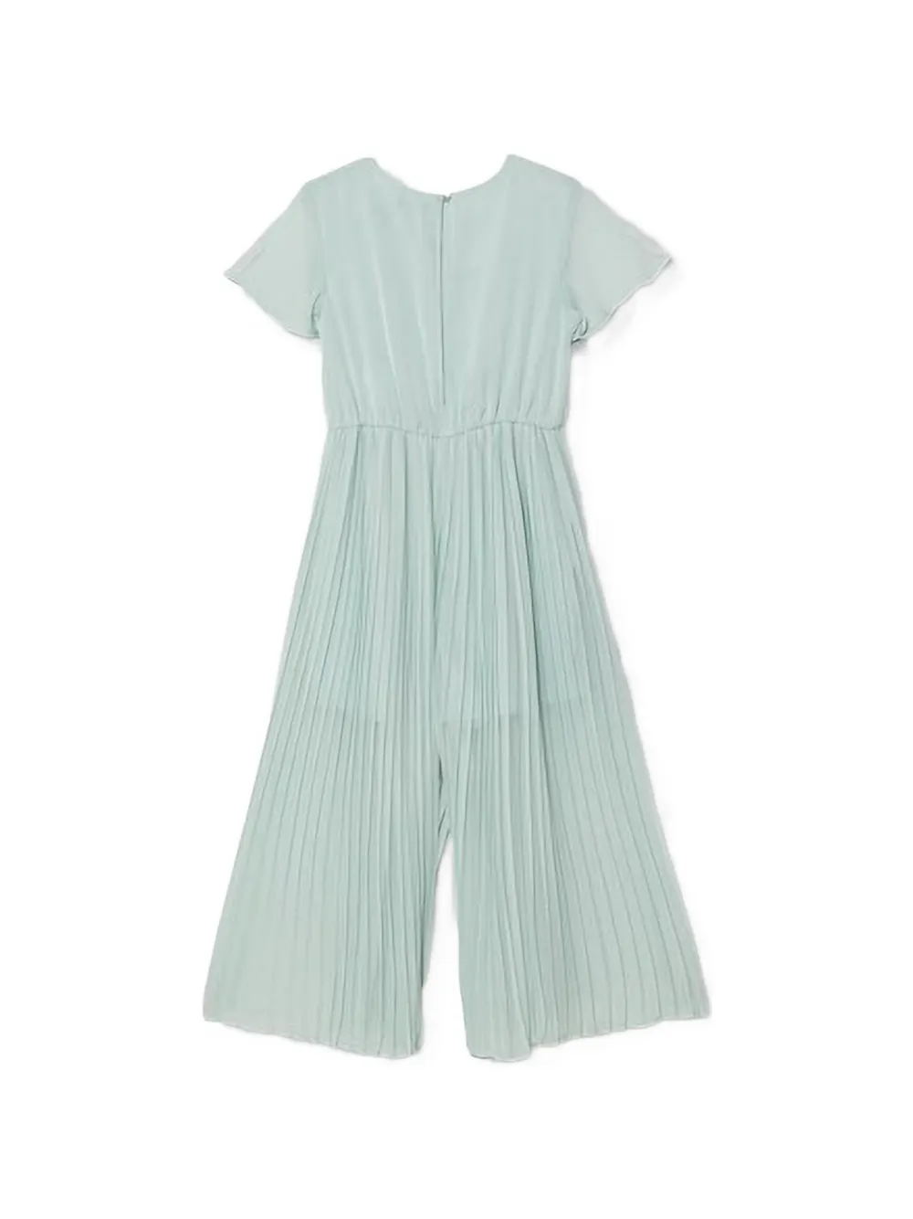 Benetton Geplooide jumpsuit met korte mouwen Groen