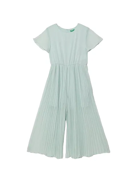 Benetton mono largo plisado de manga corta