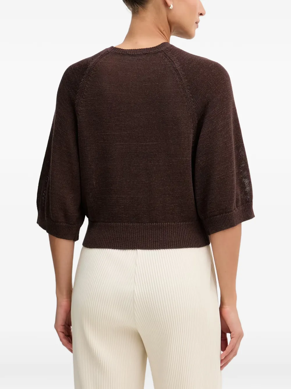 Benetton Trui met raglanmouwen Bruin