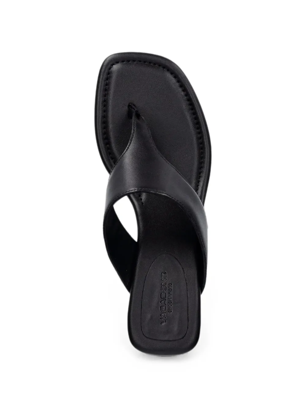 VAGABOND Evie leather thong sandals Zwart
