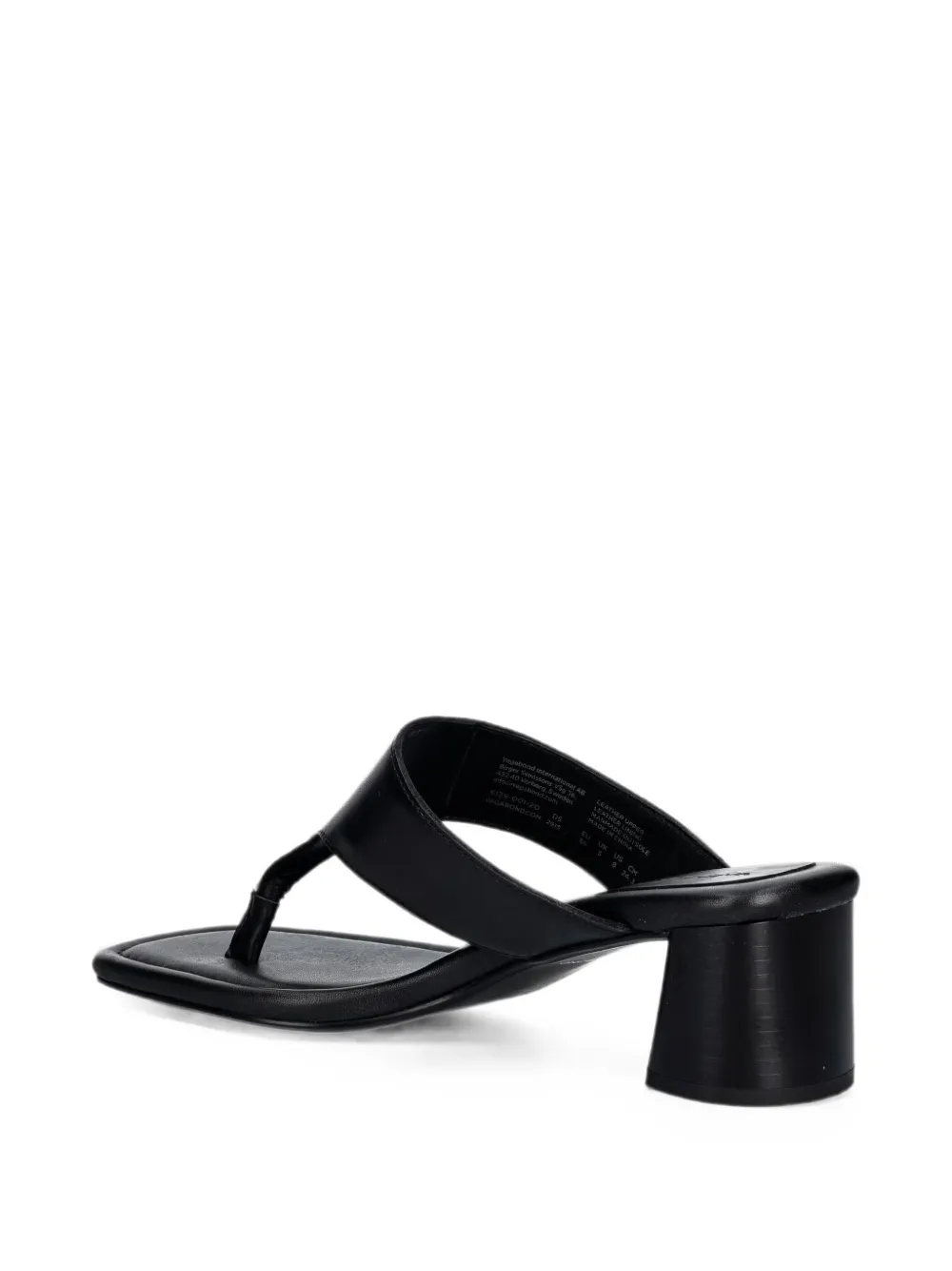 VAGABOND Evie leather thong sandals Zwart