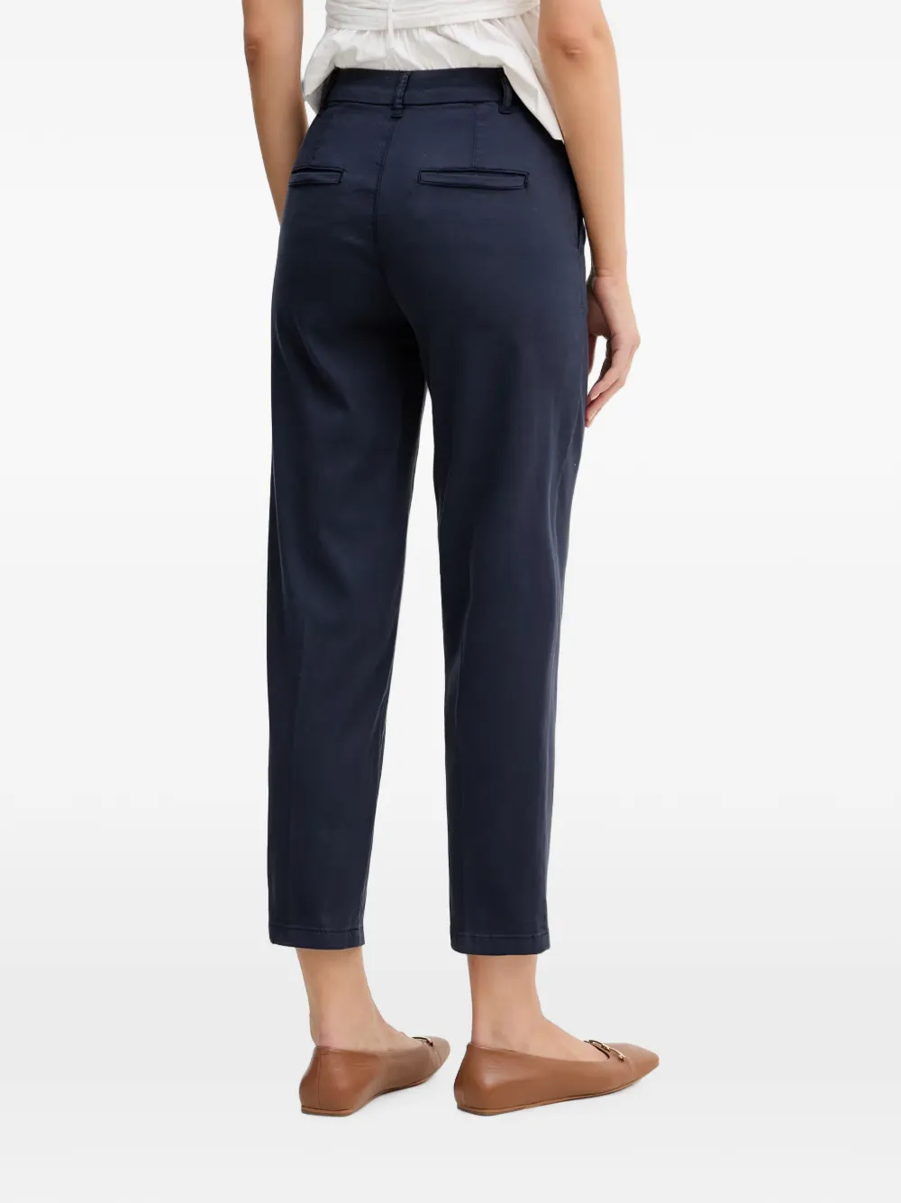 Benetton Cropped pantalon Blauw