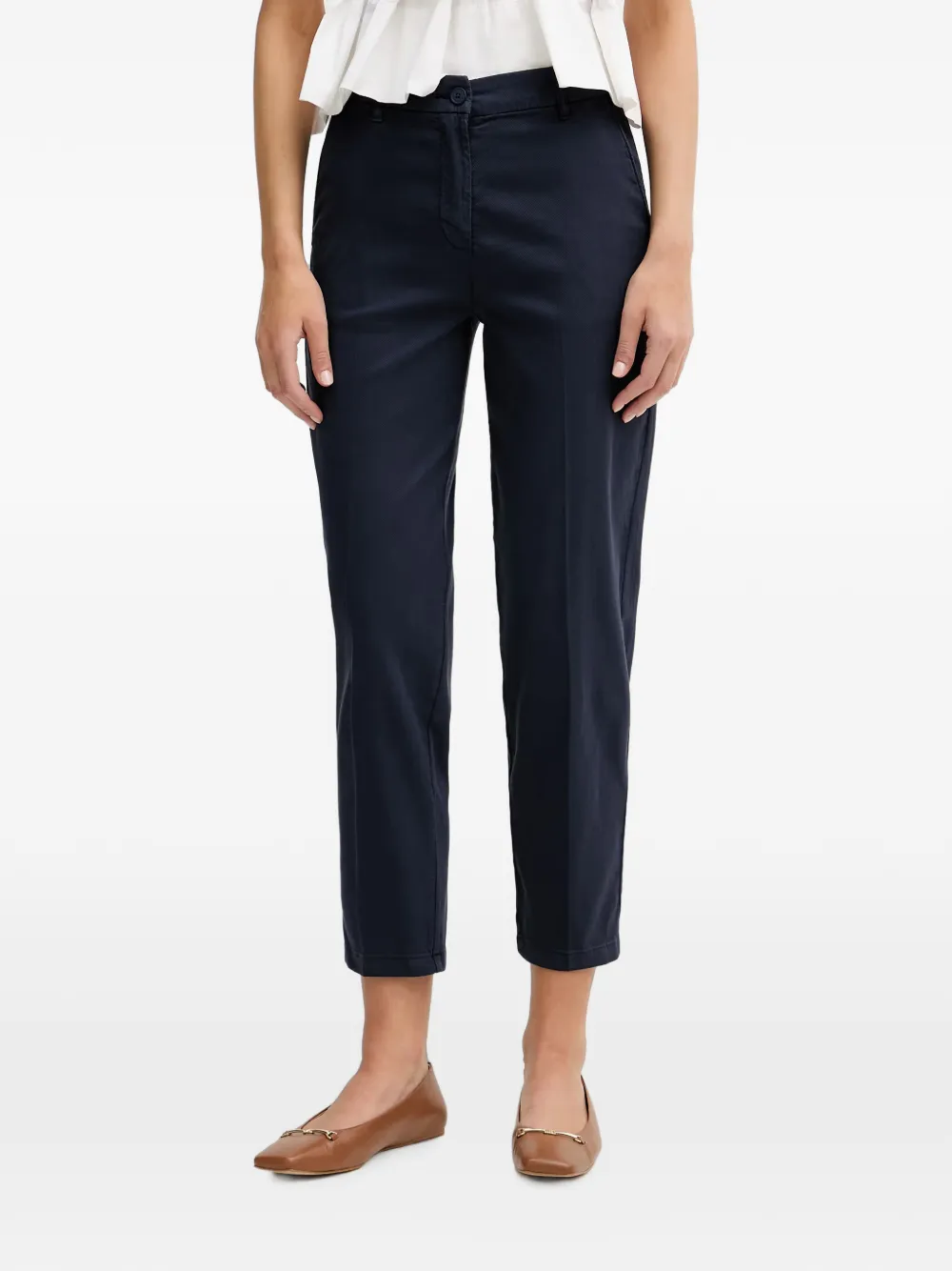 Benetton Cropped pantalon Blauw