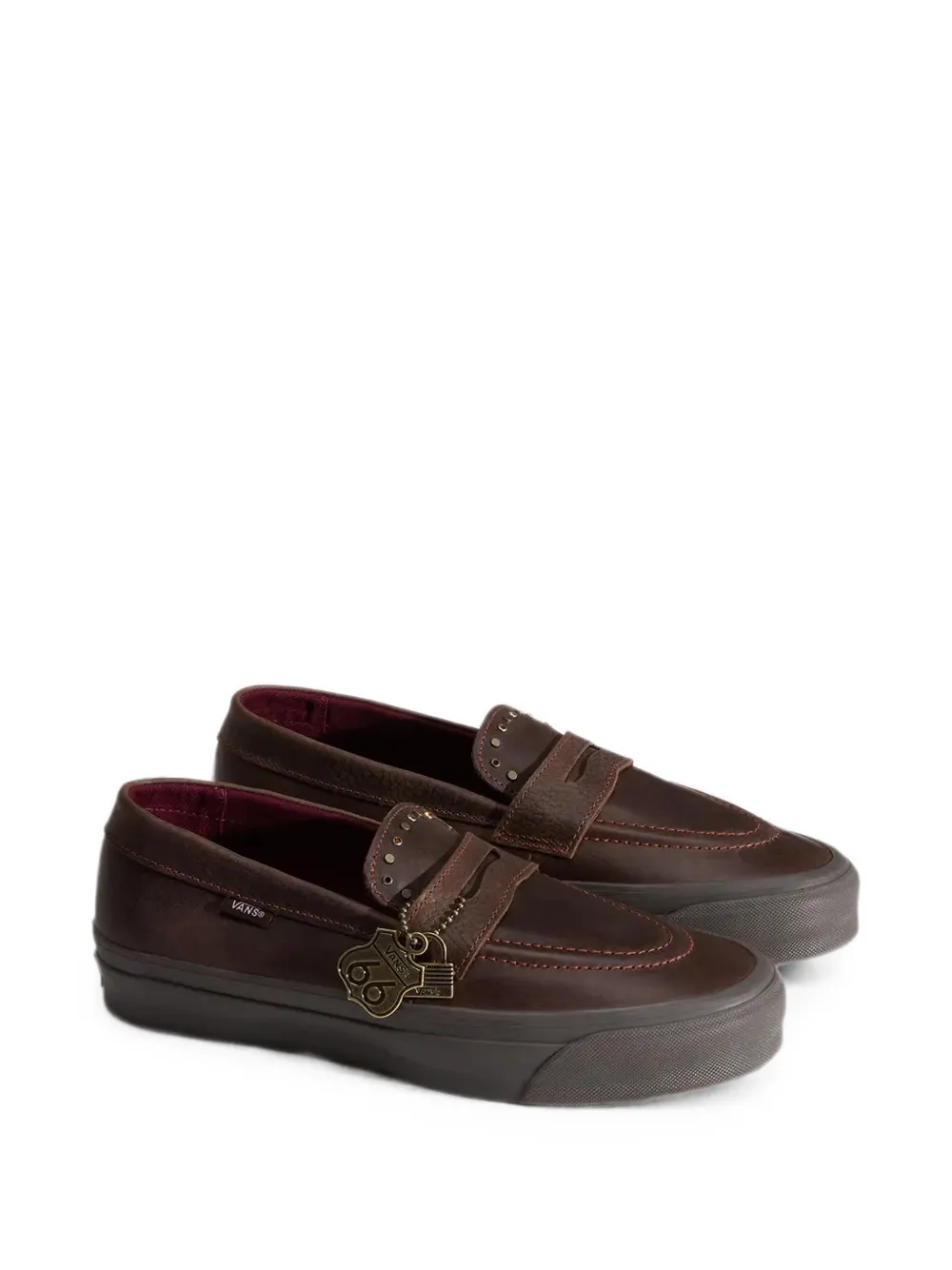 Vans stud-embellished leather loafers Bruin