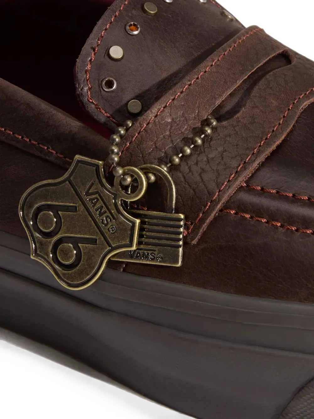 Vans stud-embellished leather loafers Bruin