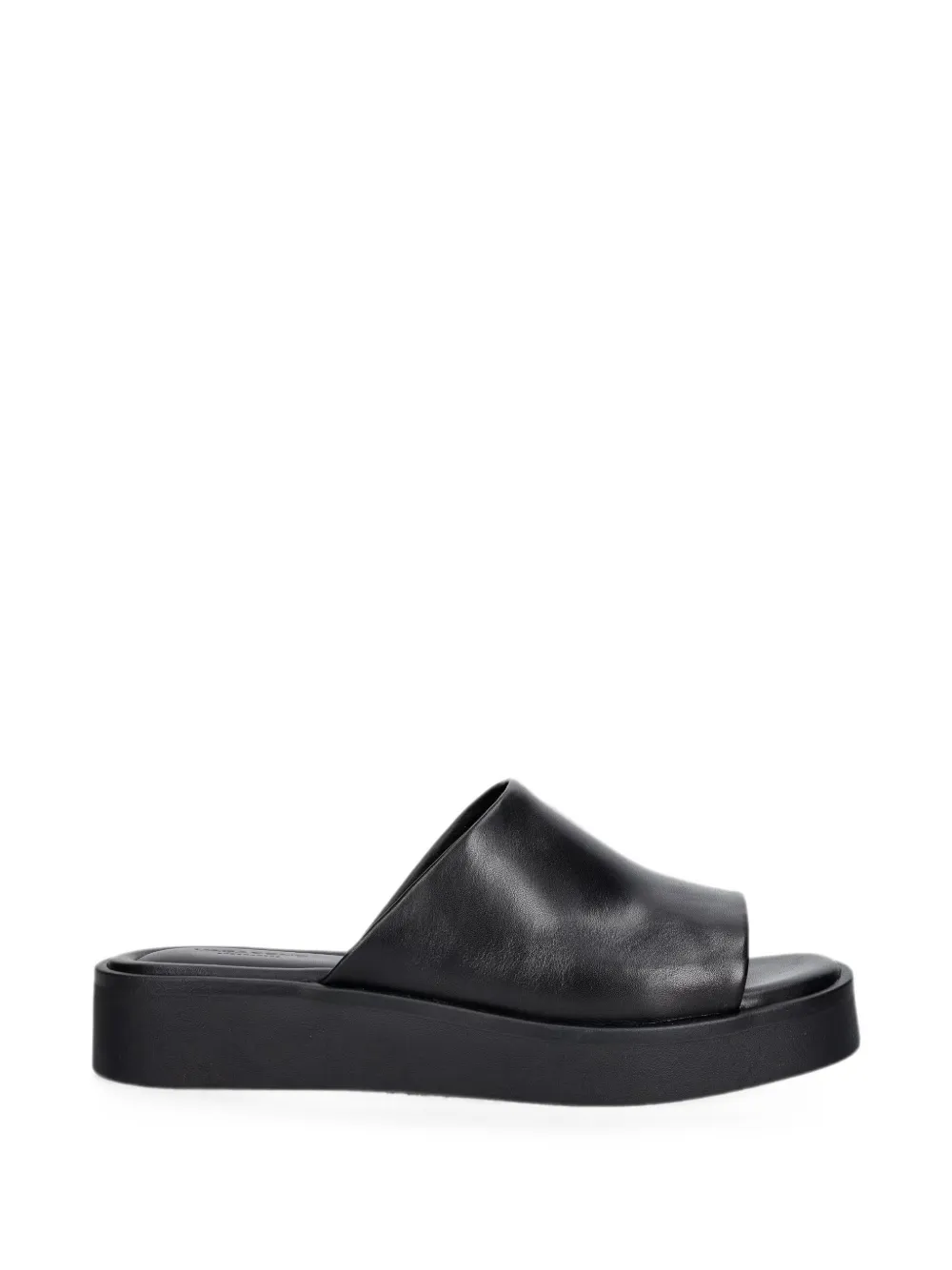 VAGABOND Danya leather flatform slides Zwart