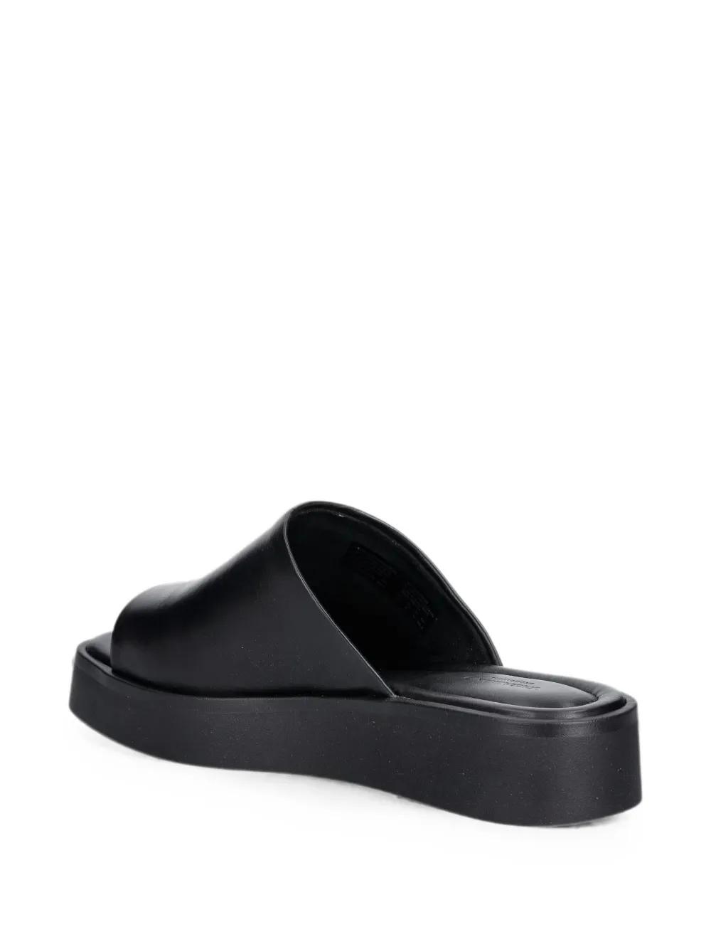 VAGABOND Danya leather flatform slides Zwart