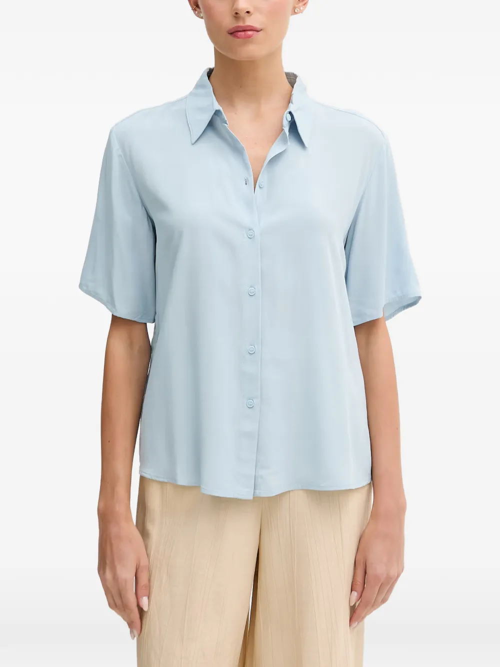 Benetton chemise à manches courtes - Bleu