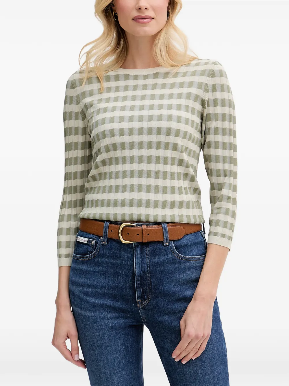 Benetton striped sweater - Verde