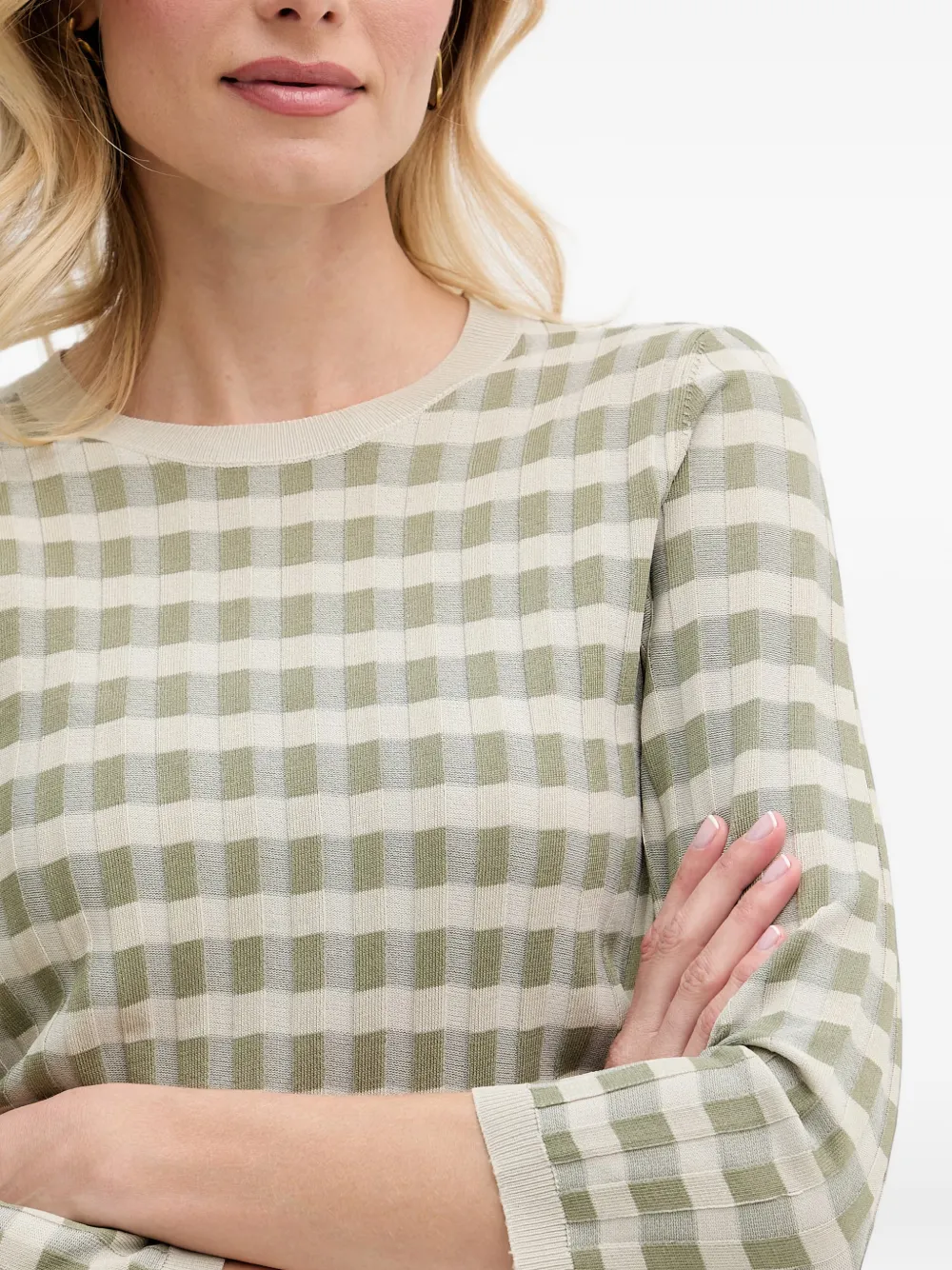 Benetton Gestreepte trui Groen