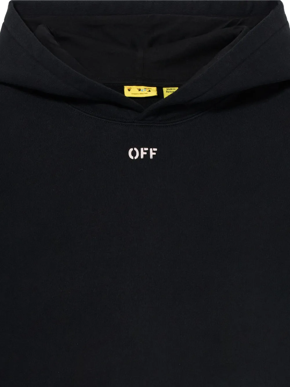 Off-White Kids Arrow hoodie Zwart