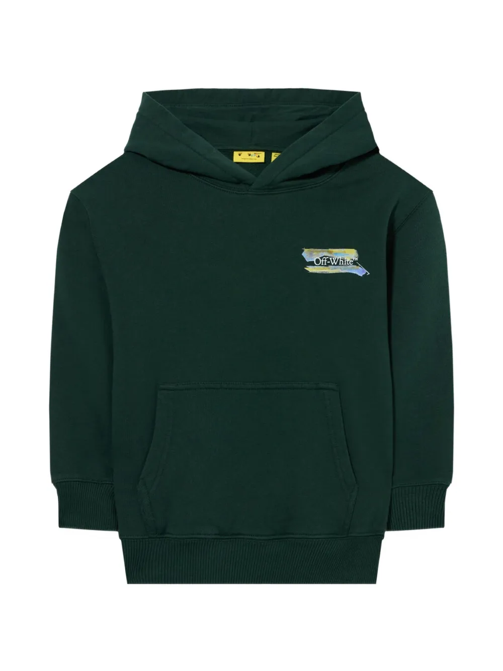 Off-White Kids Arrows watercolor hoodie Groen