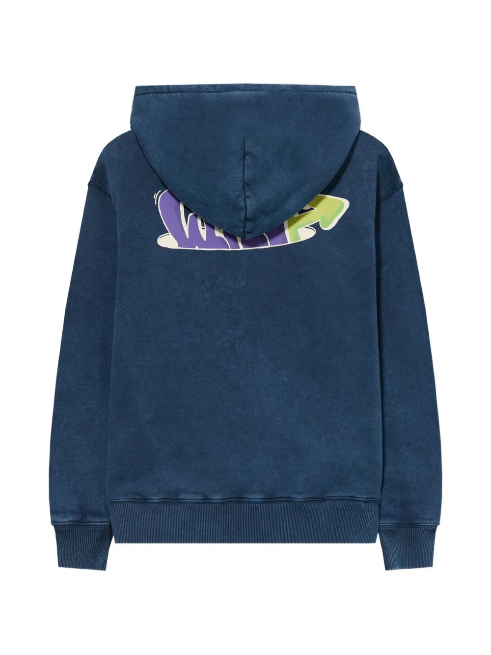 Off-White Kids Hoodie met graffiti-print Blauw