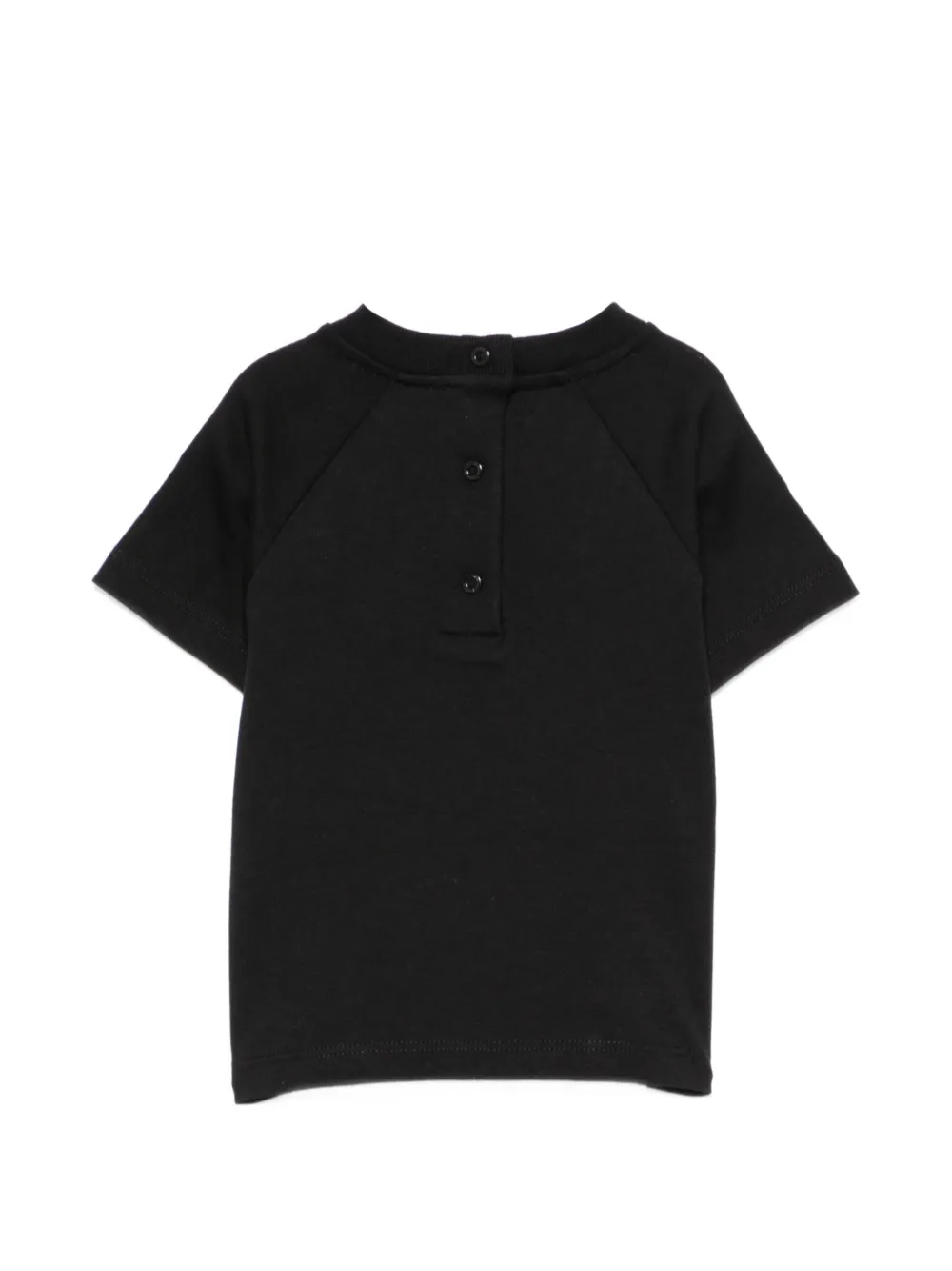 Balmain Kids T-shirt met raglan mouwen en tekst Zwart