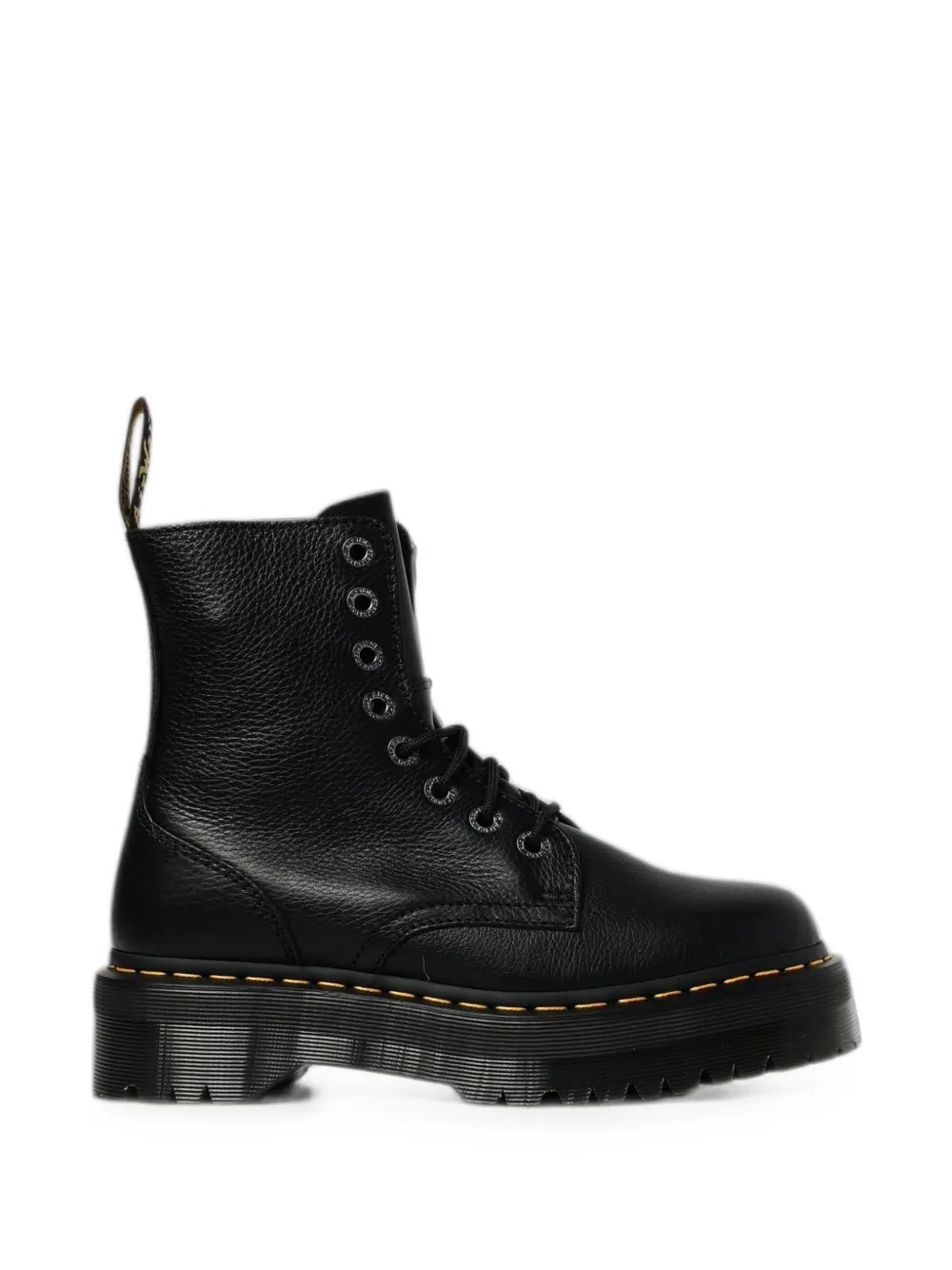 Dr. Martens Kids Enkellaarzen met plateauzool Zwart
