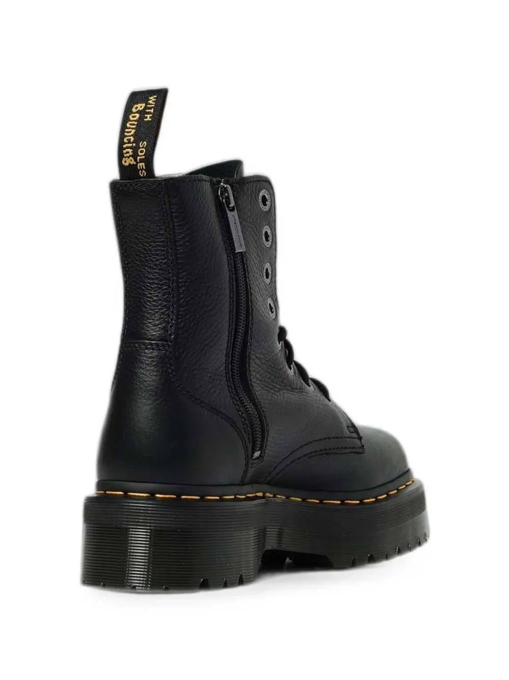 Dr. Martens Kids Enkellaarzen met plateauzool Zwart