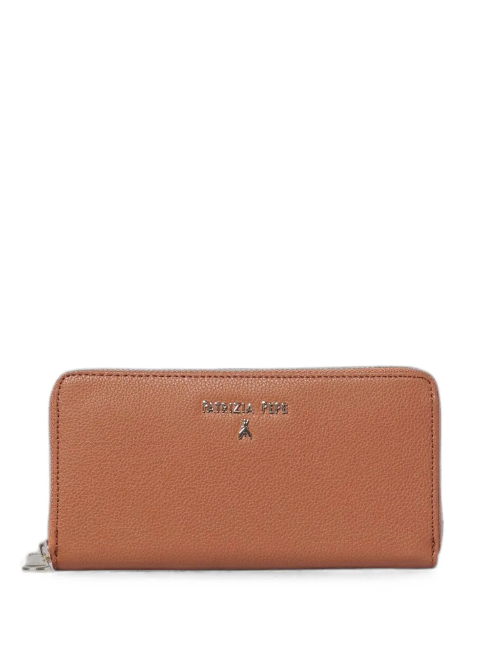 Patrizia Pepe logo-detail grained wallet - Marrone