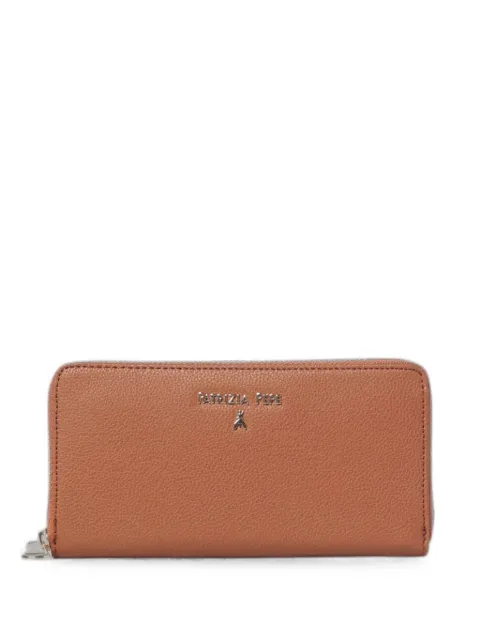 Patrizia Pepe logo-detail grained wallet