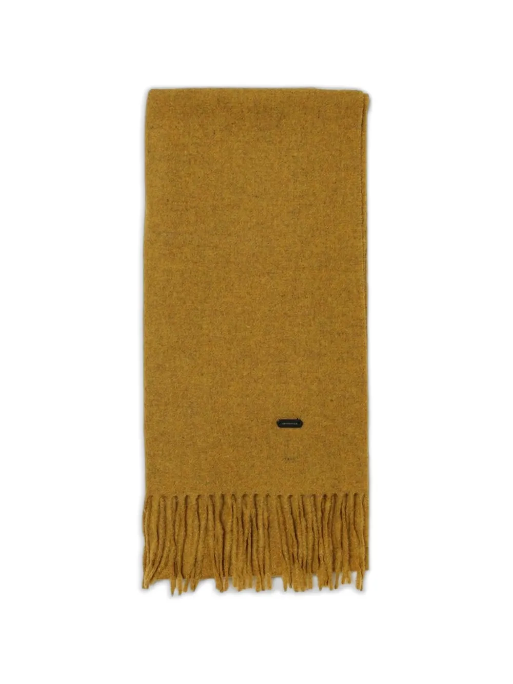 BROOKSFIELD fringed-edge cashmere scarf - Giallo