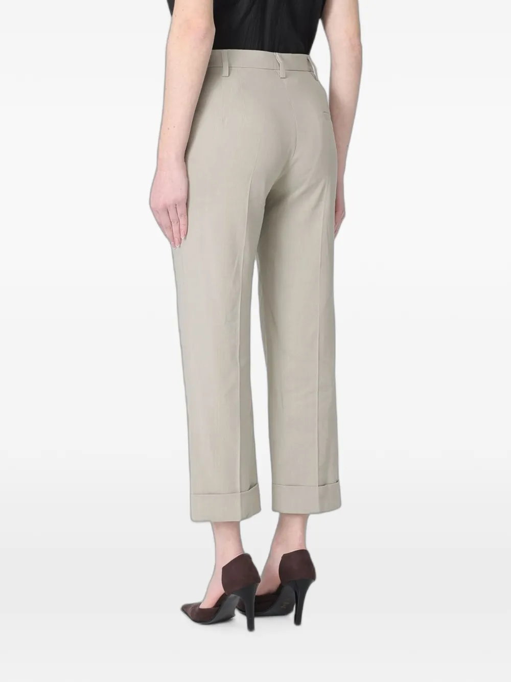Tela Andrew cropped broek Grijs