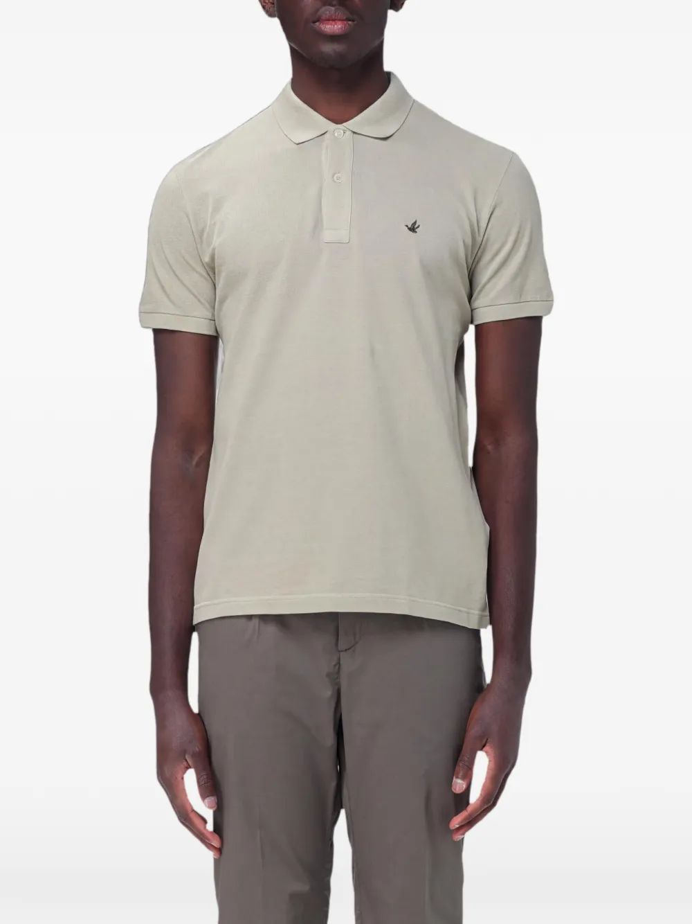 BROOKSFIELD logo-embroidered cotton polo shirt